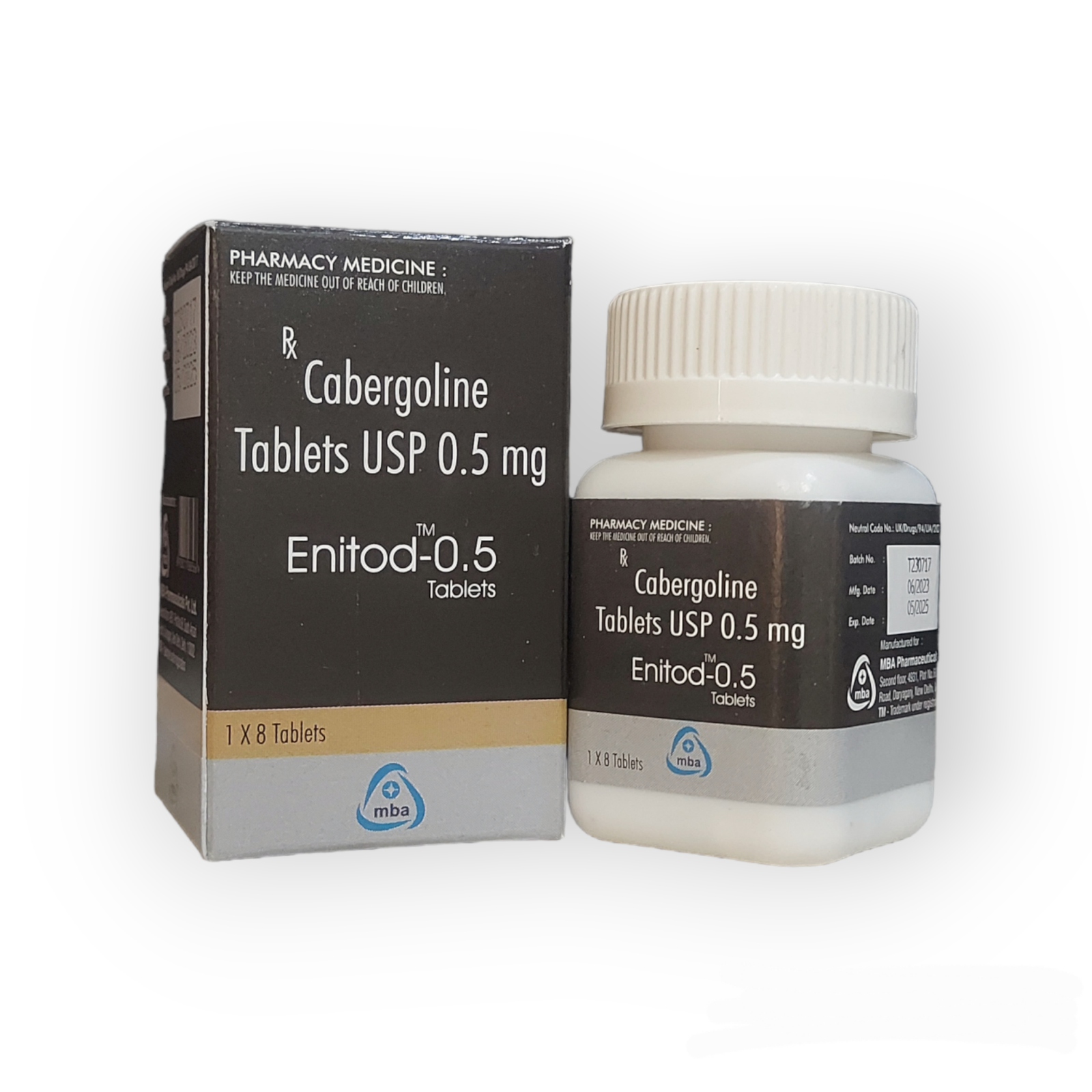 ENITOD 0.5 cabergoline tablets