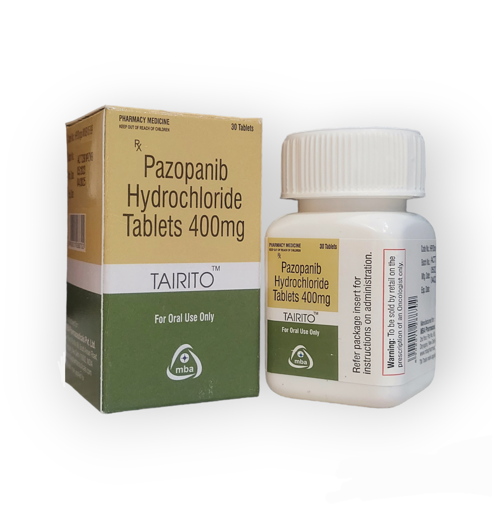 pazopanib 400 mg tablets